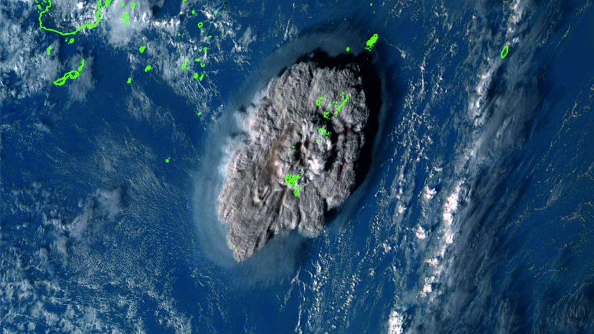 Eruzione tonga satellite