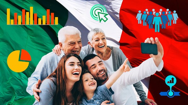 Foto demografia e popolazione italiana