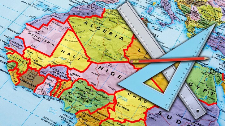 Confini squadrati Africa