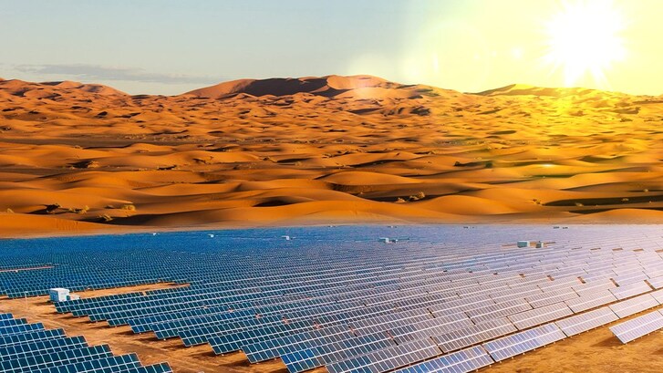 Solare Sahara pannelli