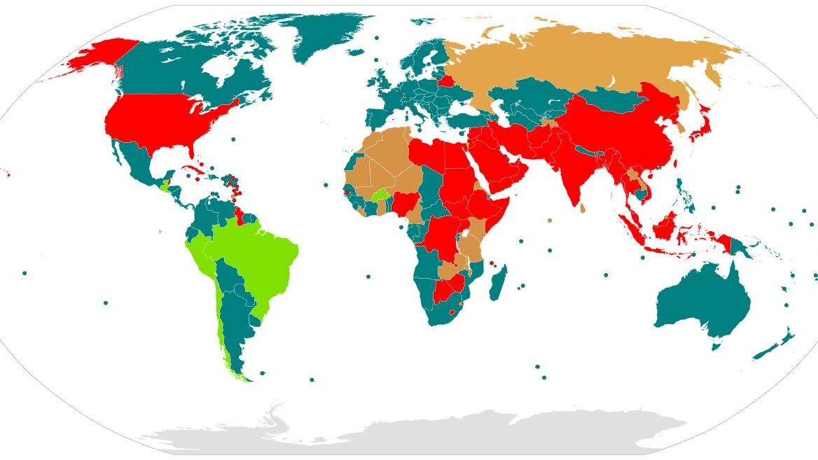 La pena di morte nel mondo (credit Kamalthebest)