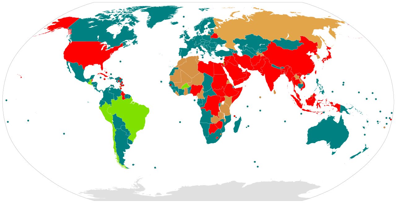 La pena di morte nel mondo (credit Kamalthebest)