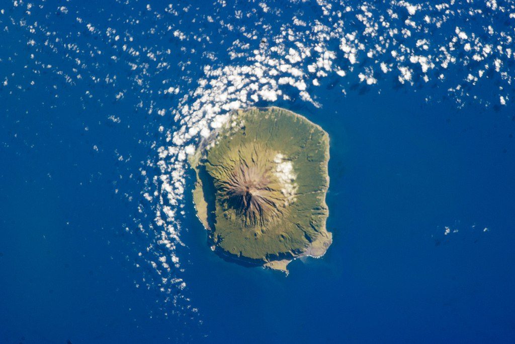 L'isola vista dalla stazione spaziale internazionale