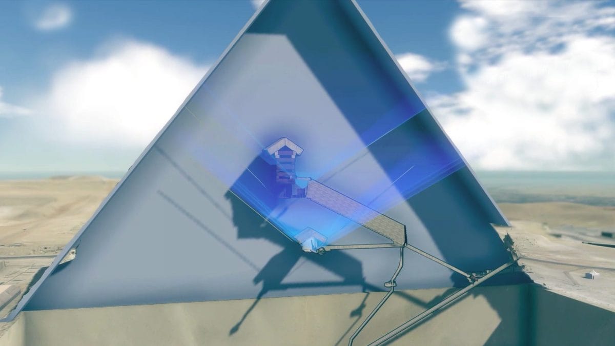 Piramide egizia corridoio