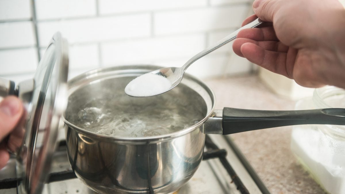 sale acqua ebollizione