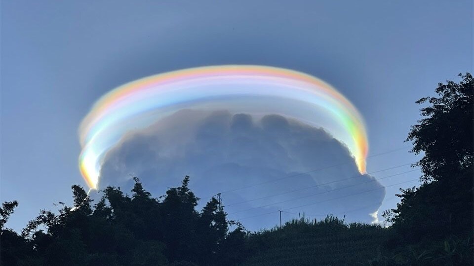 Nuvola arcobaleno sciarpa