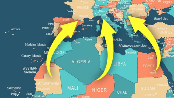 quali sono le rotte migratorie
