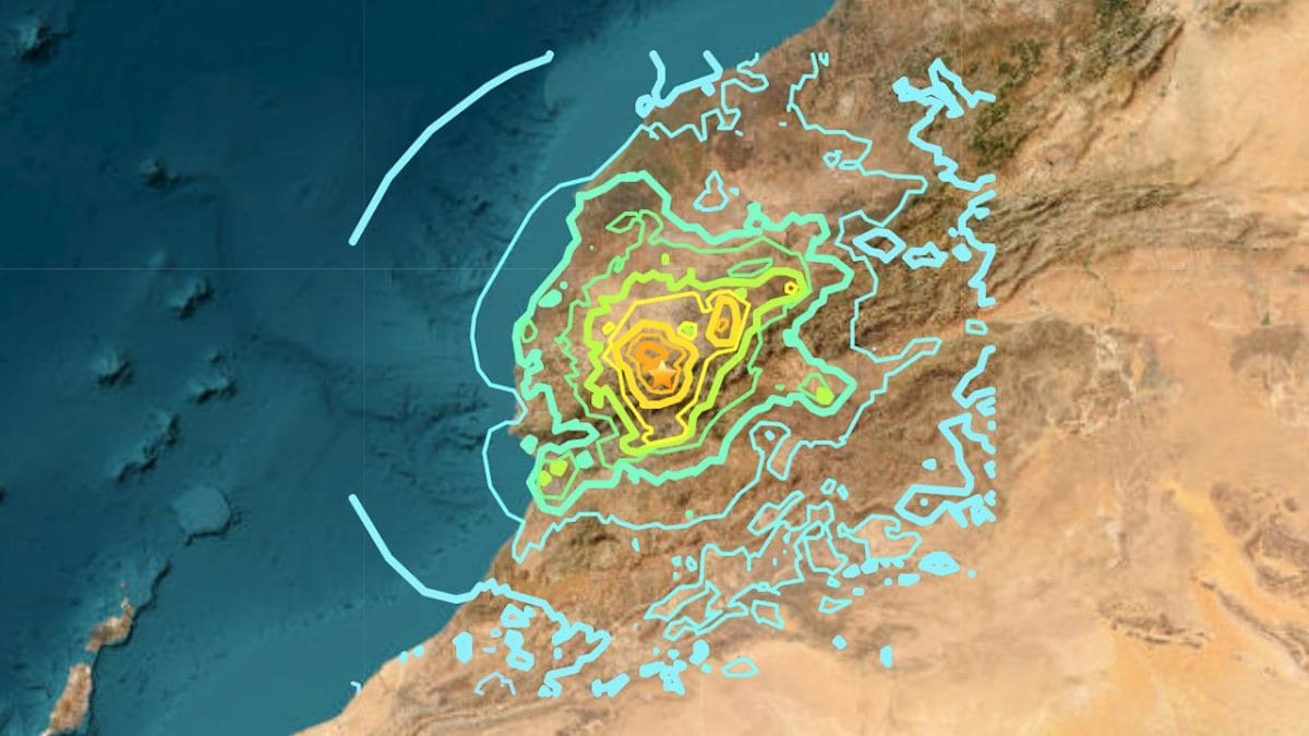 usgs terremoto marocco