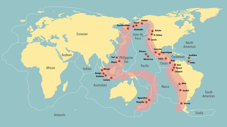 cintura di fuoco del pacifico