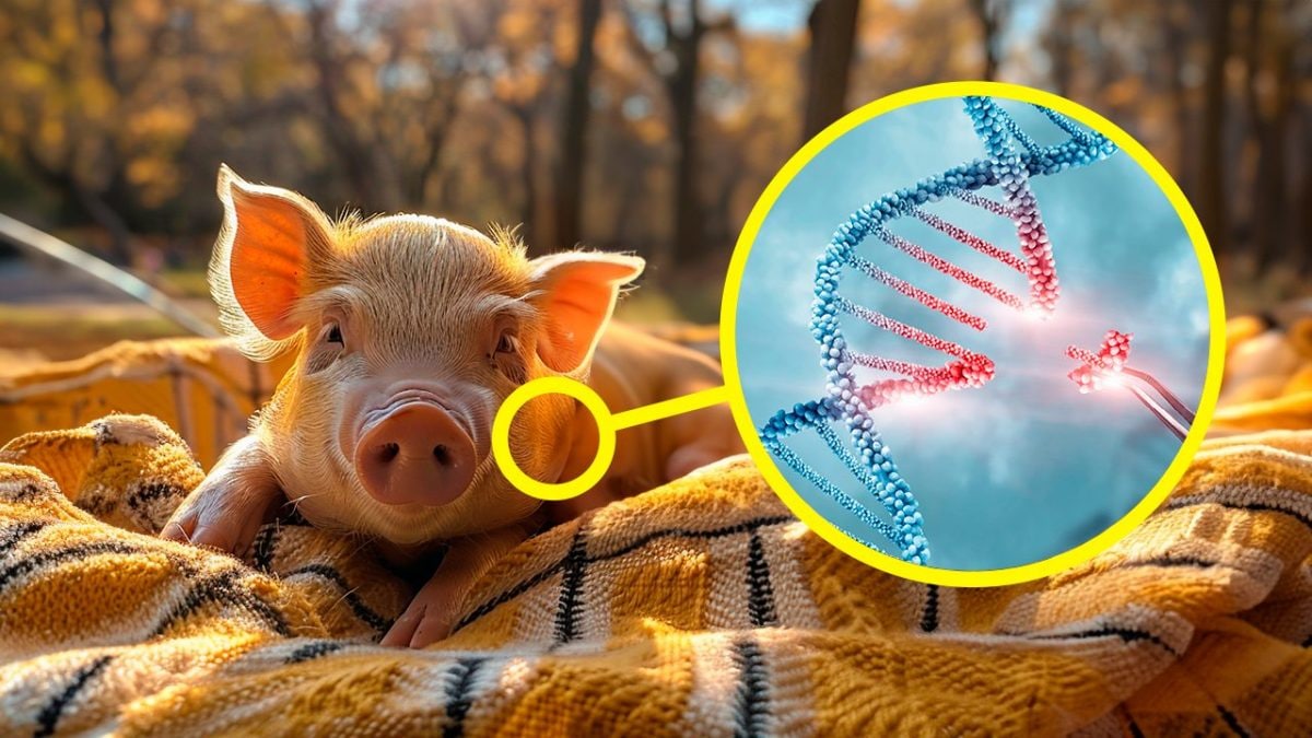 Maiali geneticamente editati resistenti al virus