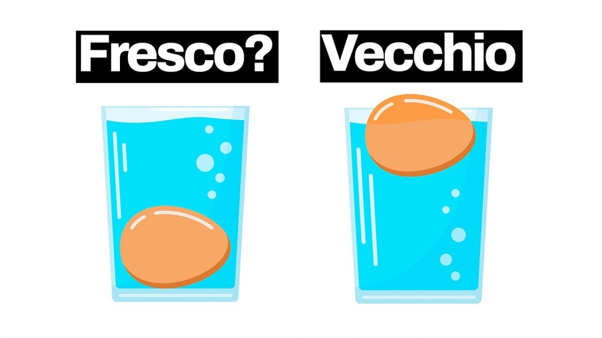 fresche o vecchie uova galleggia test freschezza