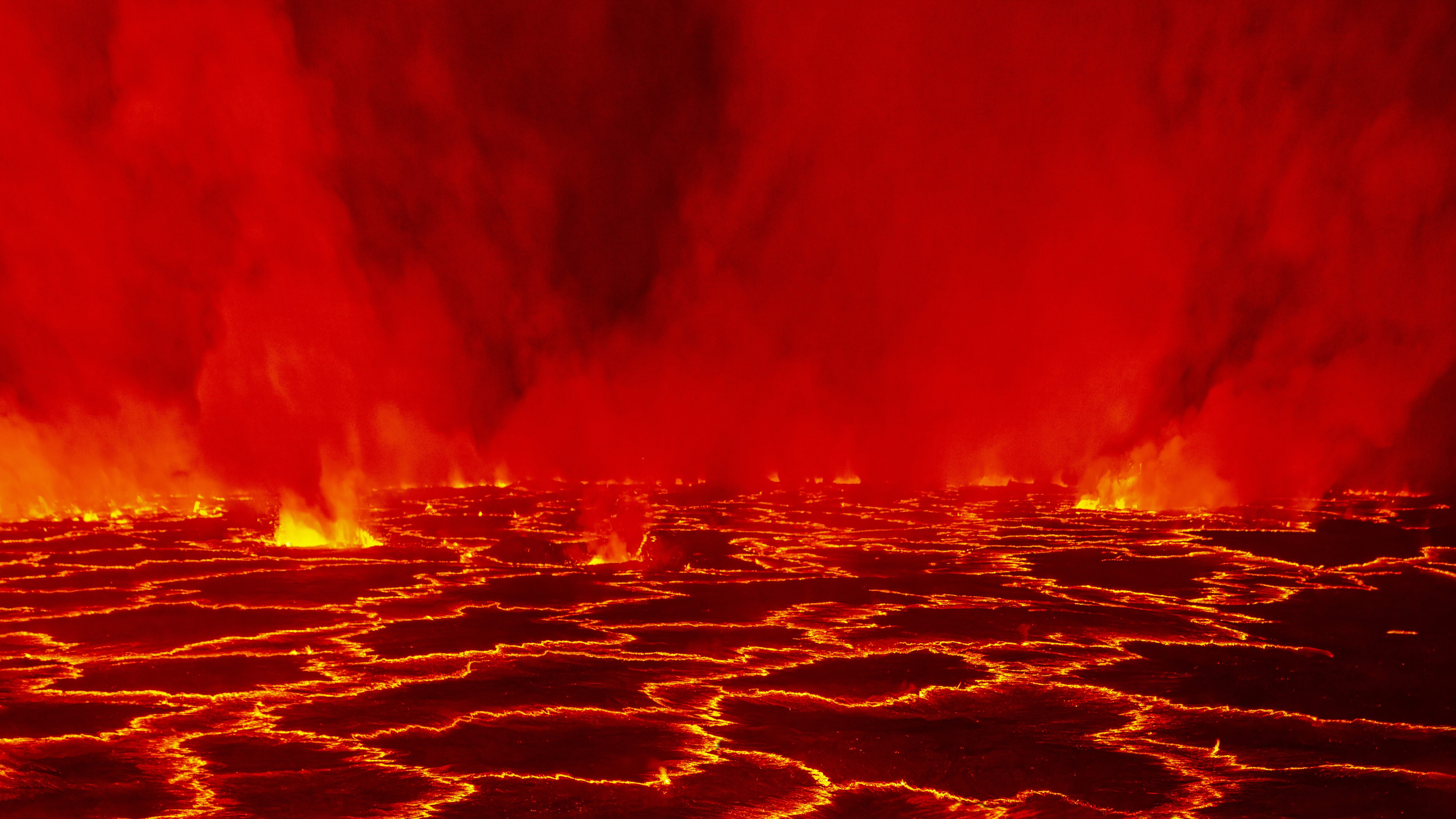 laghi di lava vulcano Nyiragongo