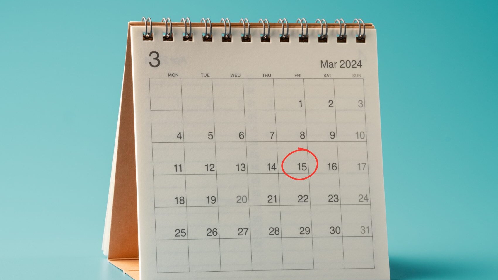 calendario marzo