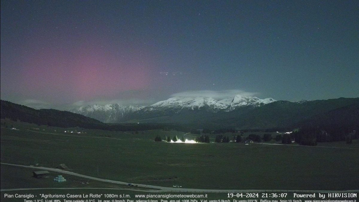 aurora boreale 19 aprile 2024