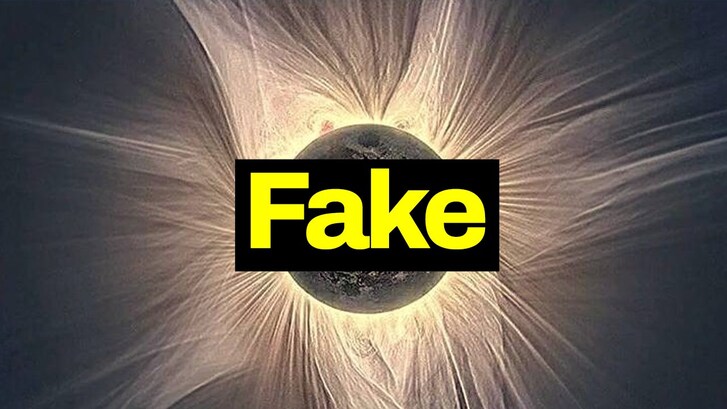 eclissi 8 aprile fake