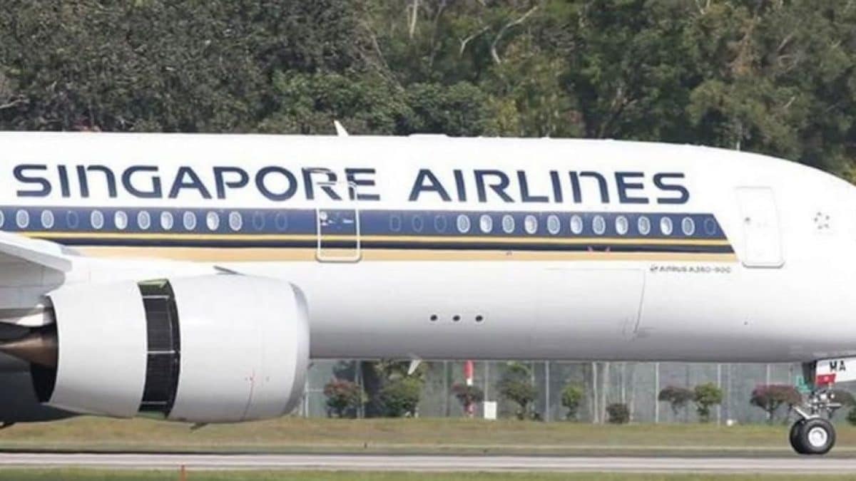 Boeing Singapore Airlines all'aeroporto di Bangkok