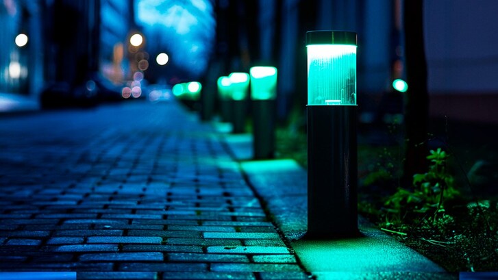 lampade bioluminescenti strada