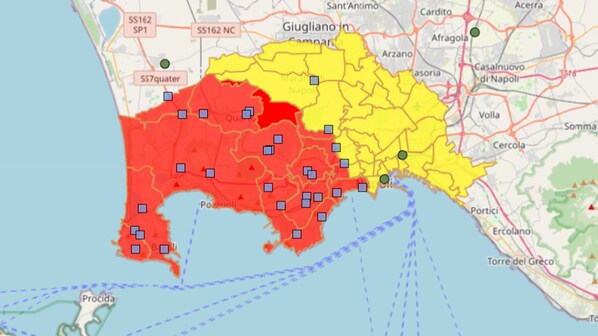mappa evacuazione flegrei