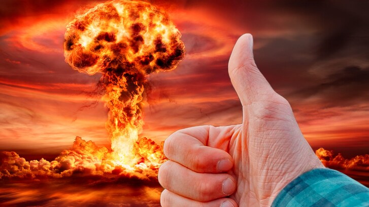 pollice esplosione atomica