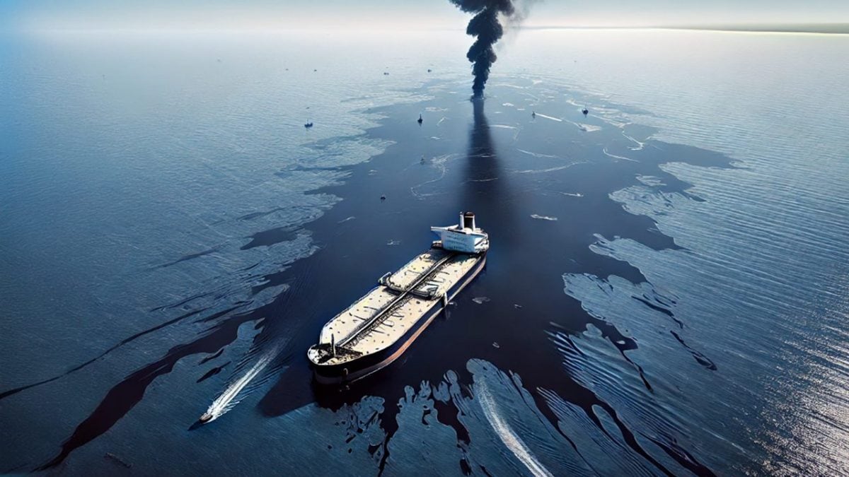 Il piu grande sversamento di petrolio nel Mediterraneo