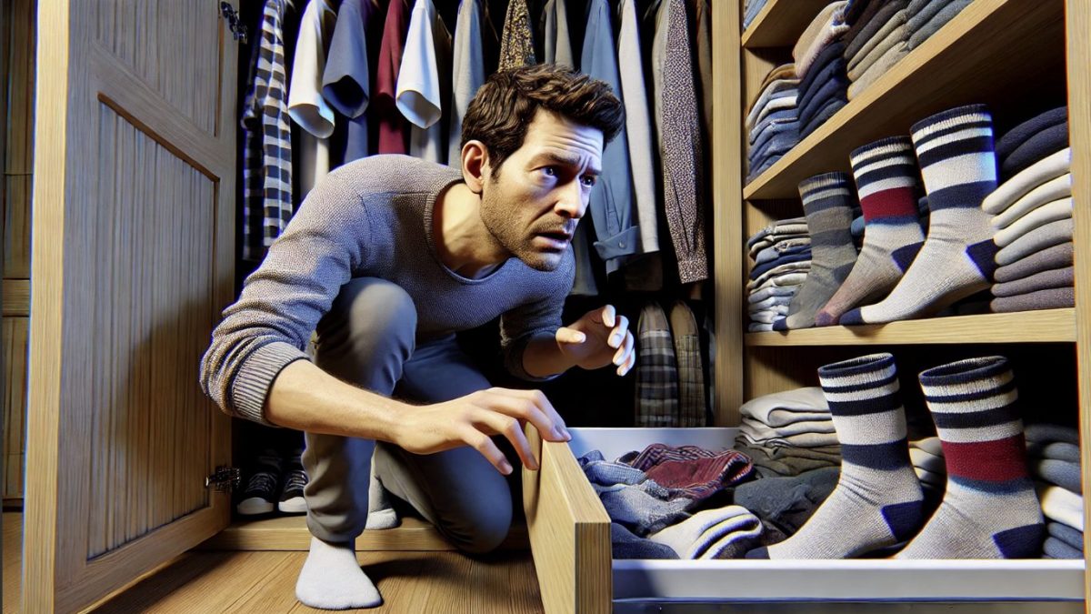 Perché l'uomo non trova mai i calzini