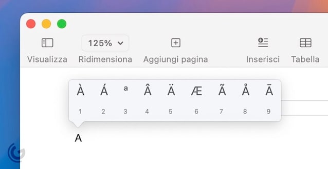 Accentare vocali maiuscole su macOS