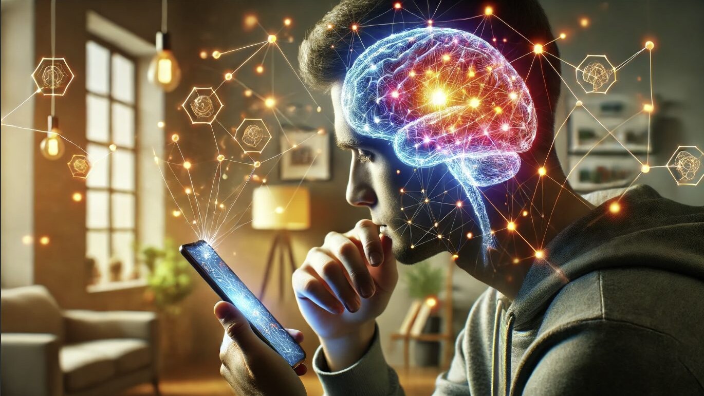 cervello scrolling smartphone dopamina