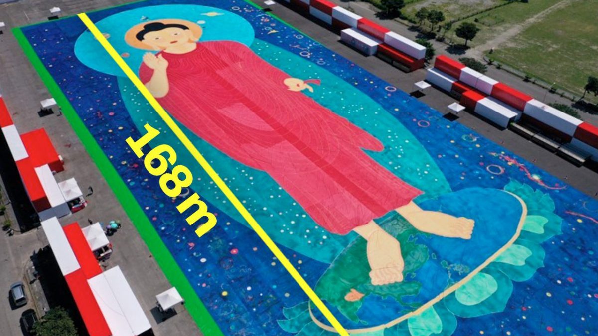 dipinto piu grande del mondo buddha taiwan