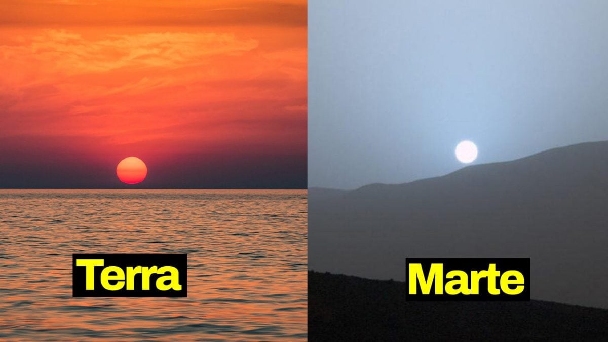 tramonto marte azzurro