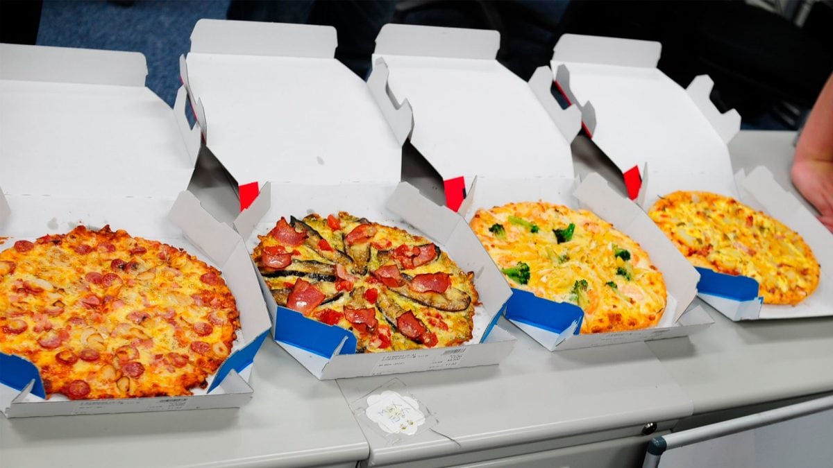 pizza tonda cartone quadrato perche