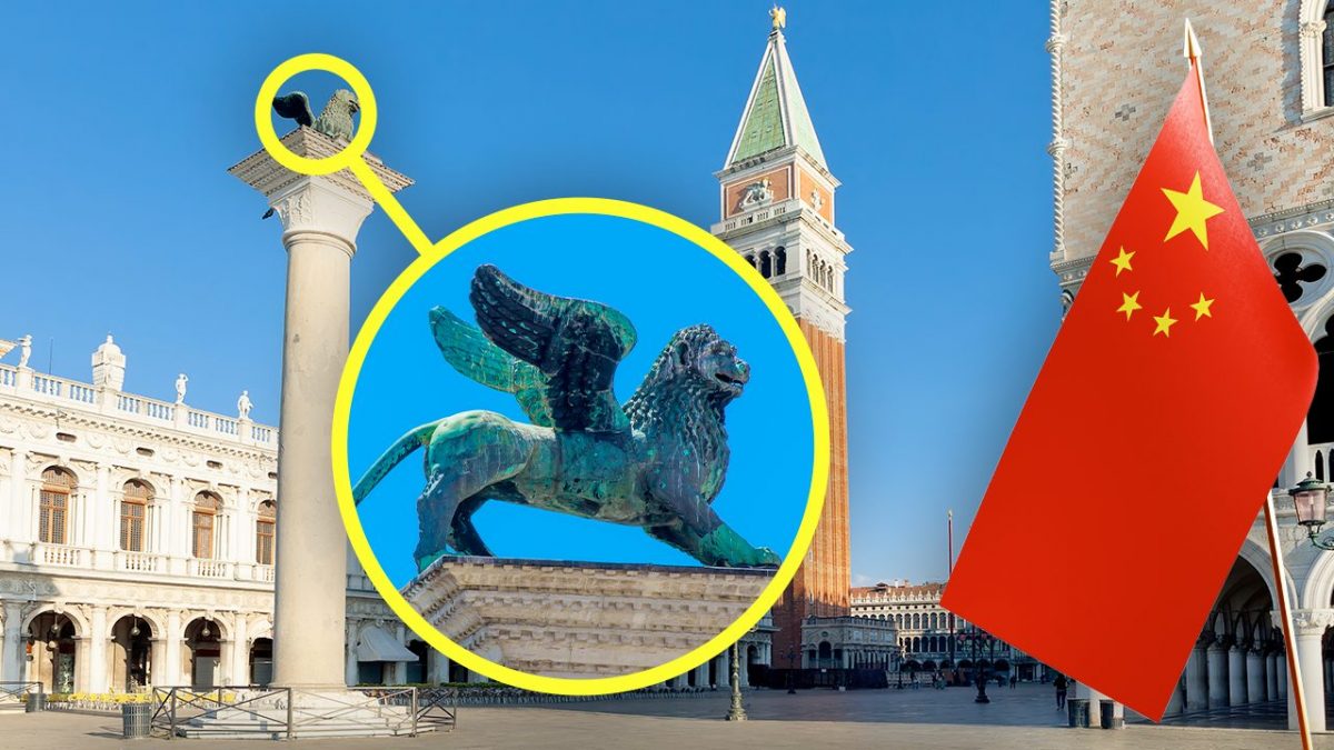 leone di san marco venezia cinese marco polo