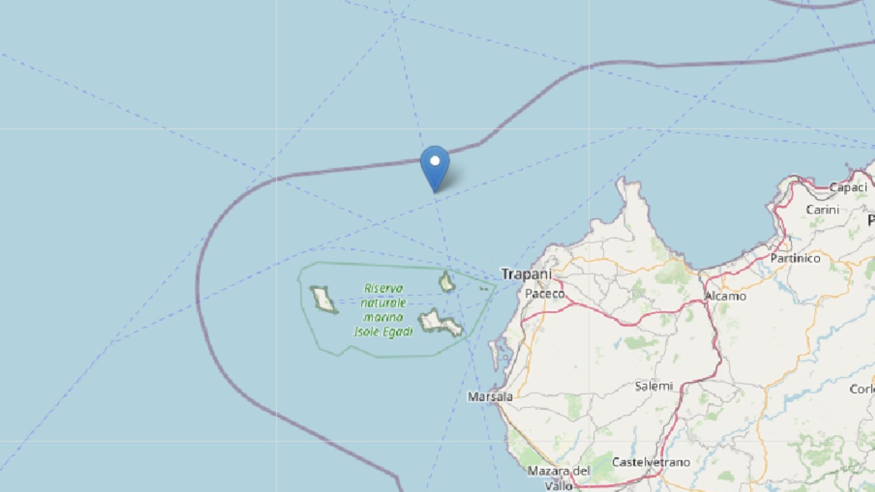 terremoto trapani egadi