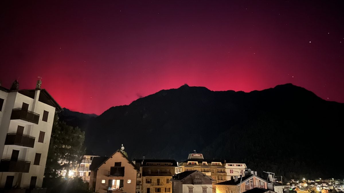 aurora boreale italia