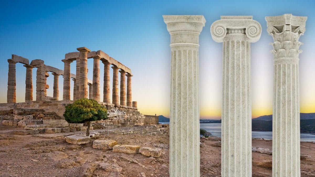 colonne dorica ionica e corinzia caratteristiche e differenze