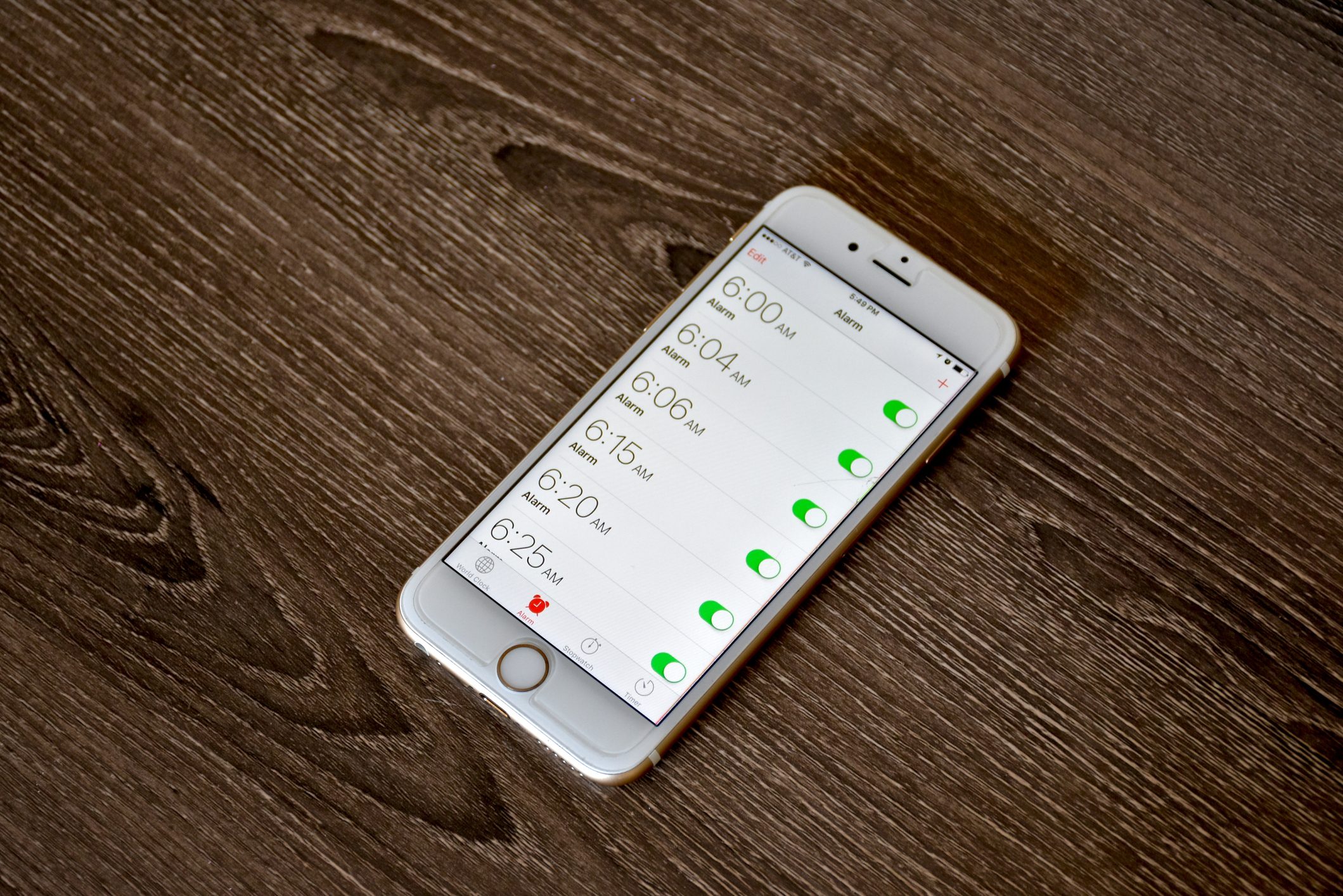 snooze sveglia iphone