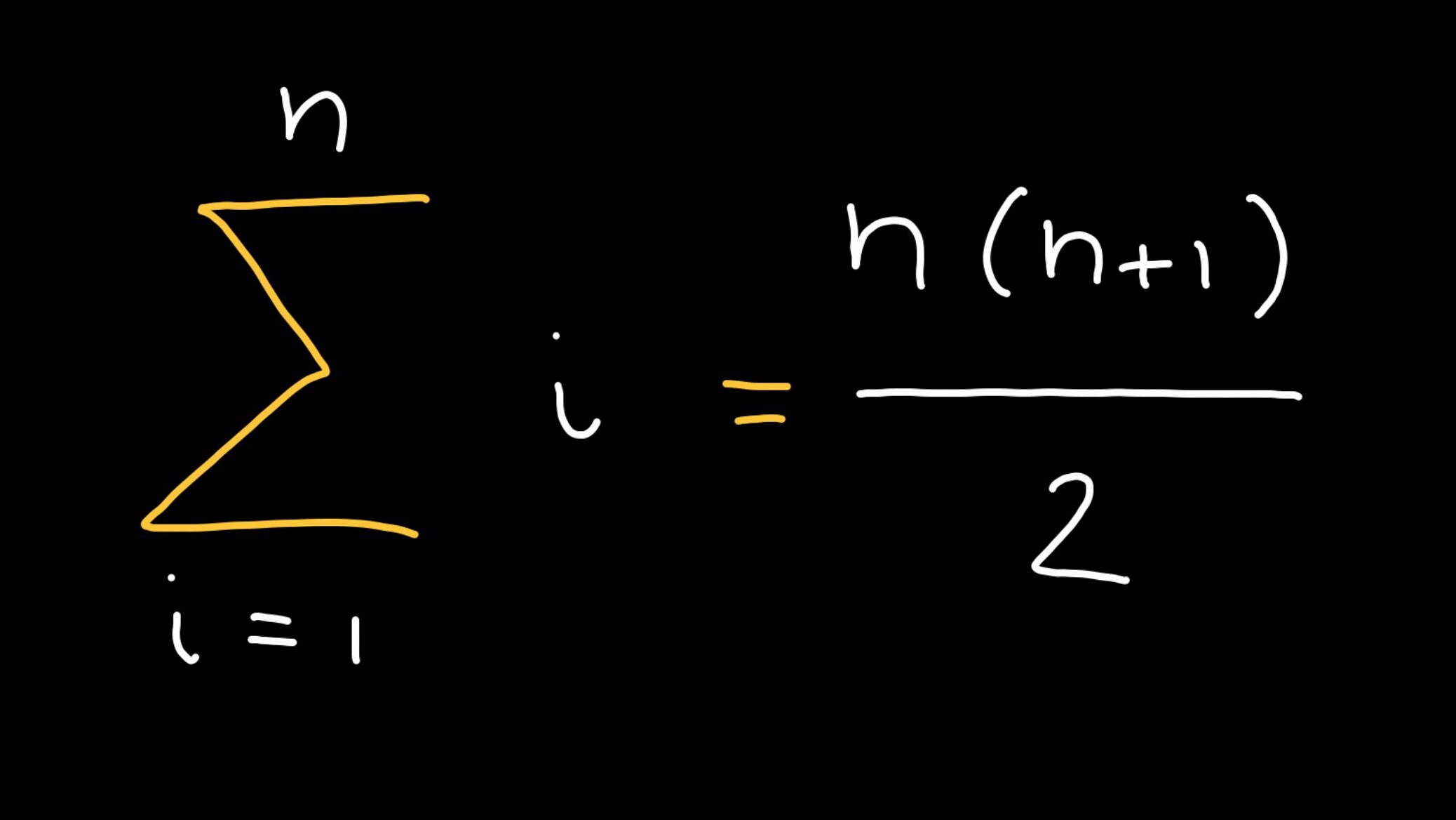 somma dei primi n numeri naturali
