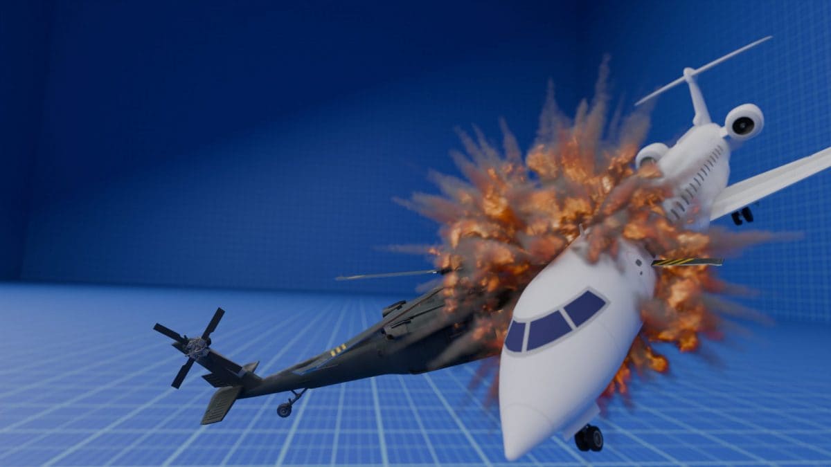 incidente aereo washington