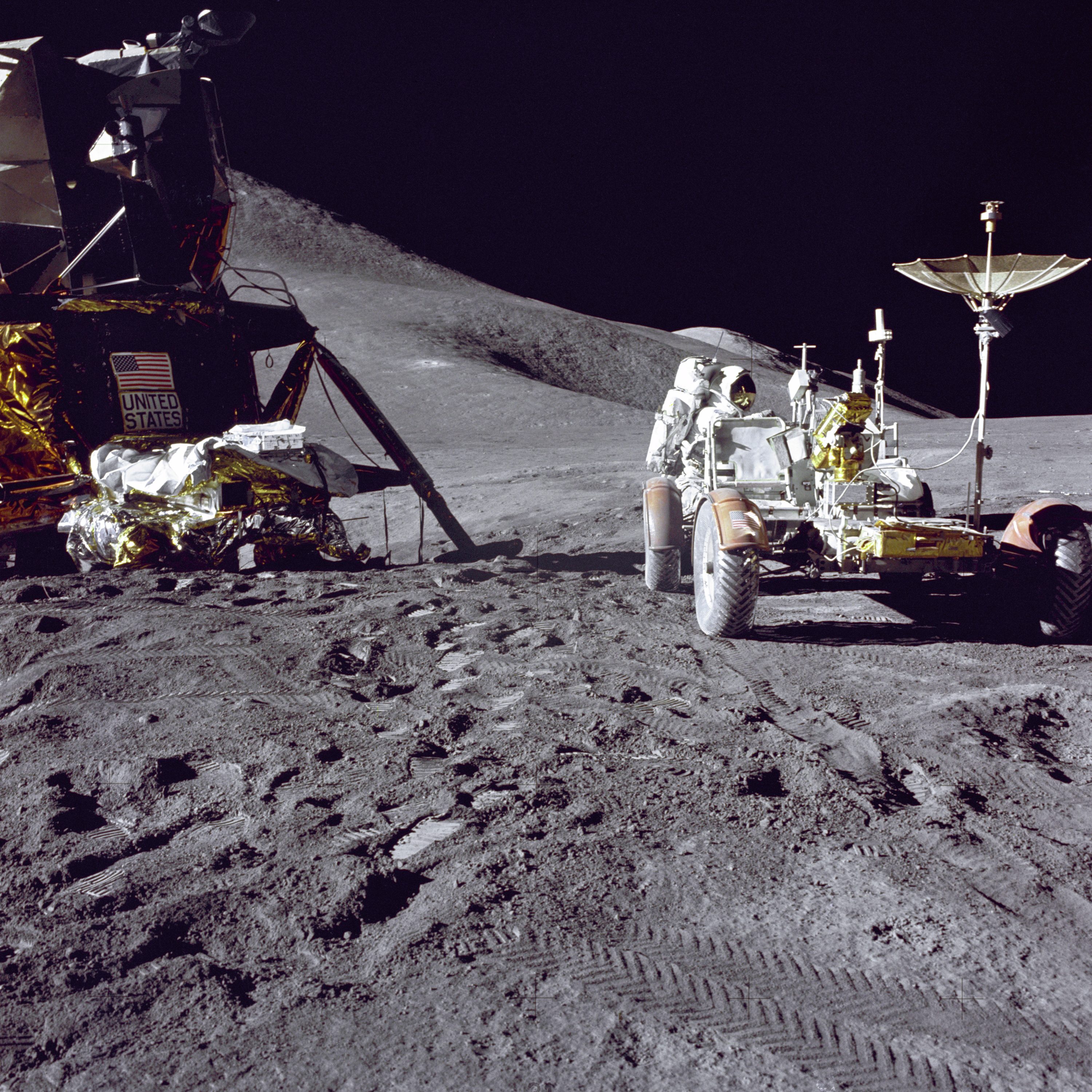 Atterraggio sulla luna segni