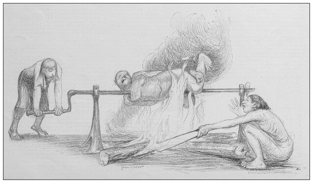 illustrazione cannibalismo