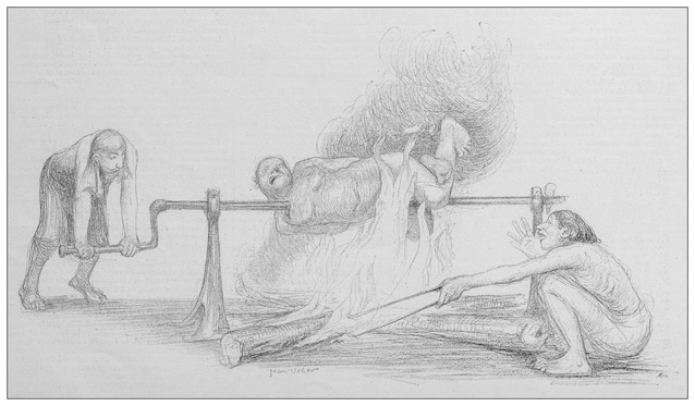 illustrazione cannibalismo