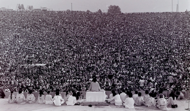 La folla di Woodstock