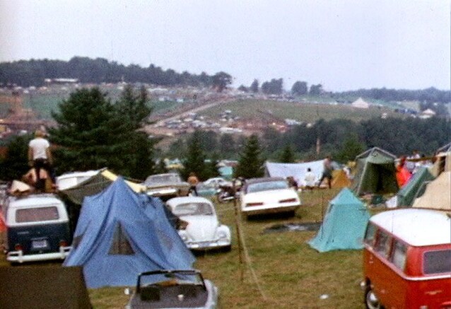 Tende e auto a Woodstock