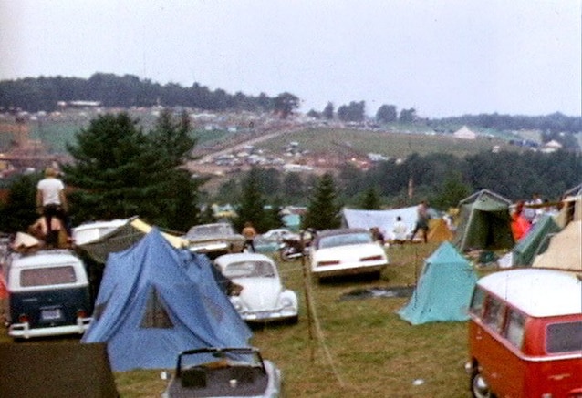 Tende e auto a Woodstock