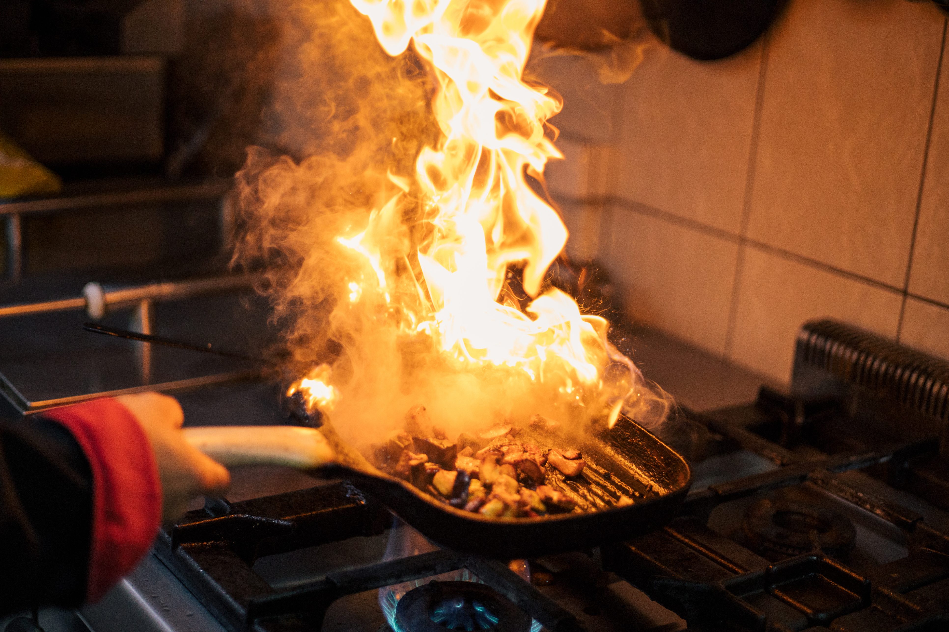 boilover acqua su olio
