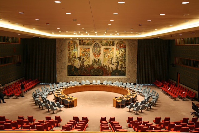 Aula del Consiglio di sicurezza alla sede Onu di New York (credit MusikAnimal via Wikimedia Commons)