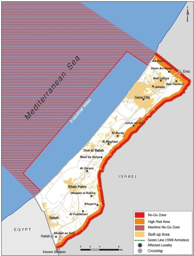 Blocco di Gaza (un.org)
