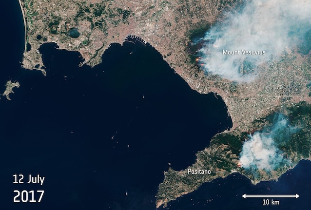 incendio vesuvio 2017