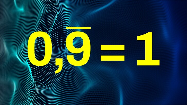 0,9 = 1