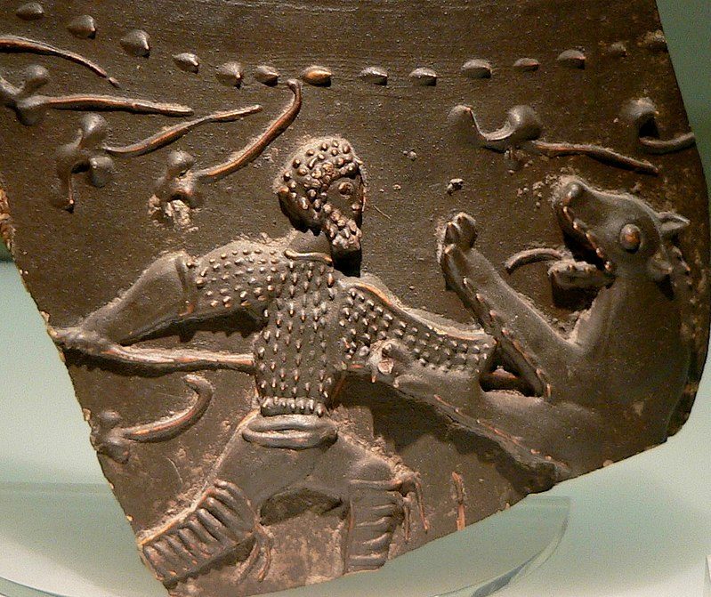 gladiatore e orso