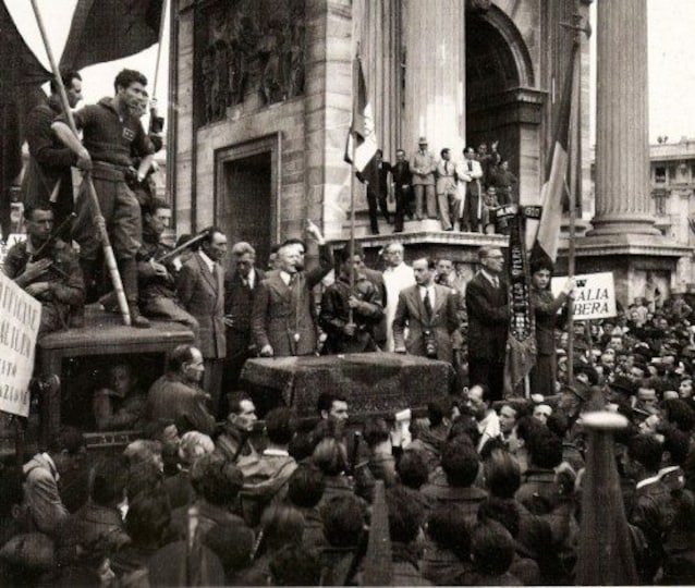 Discorso del primo maggio 1945 a Milano (Wikimedia Commons)